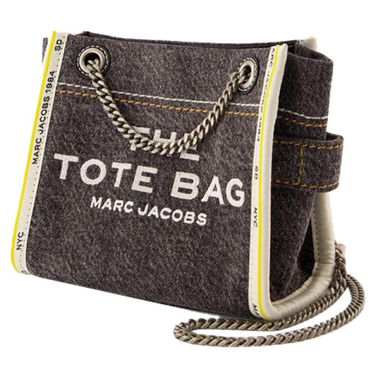 The Mini Tote - - Cotton - Black