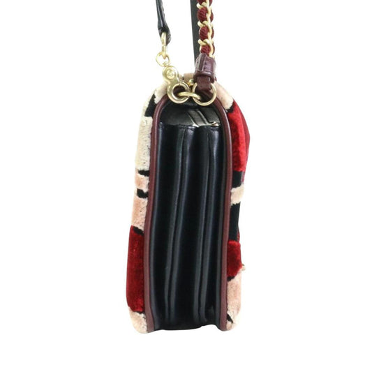 Chanel Camellia Velvet Shoulder Bag (Pre-Owned)