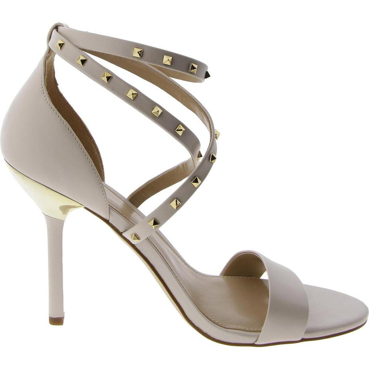 Womens Leather Ankle Strap Heels