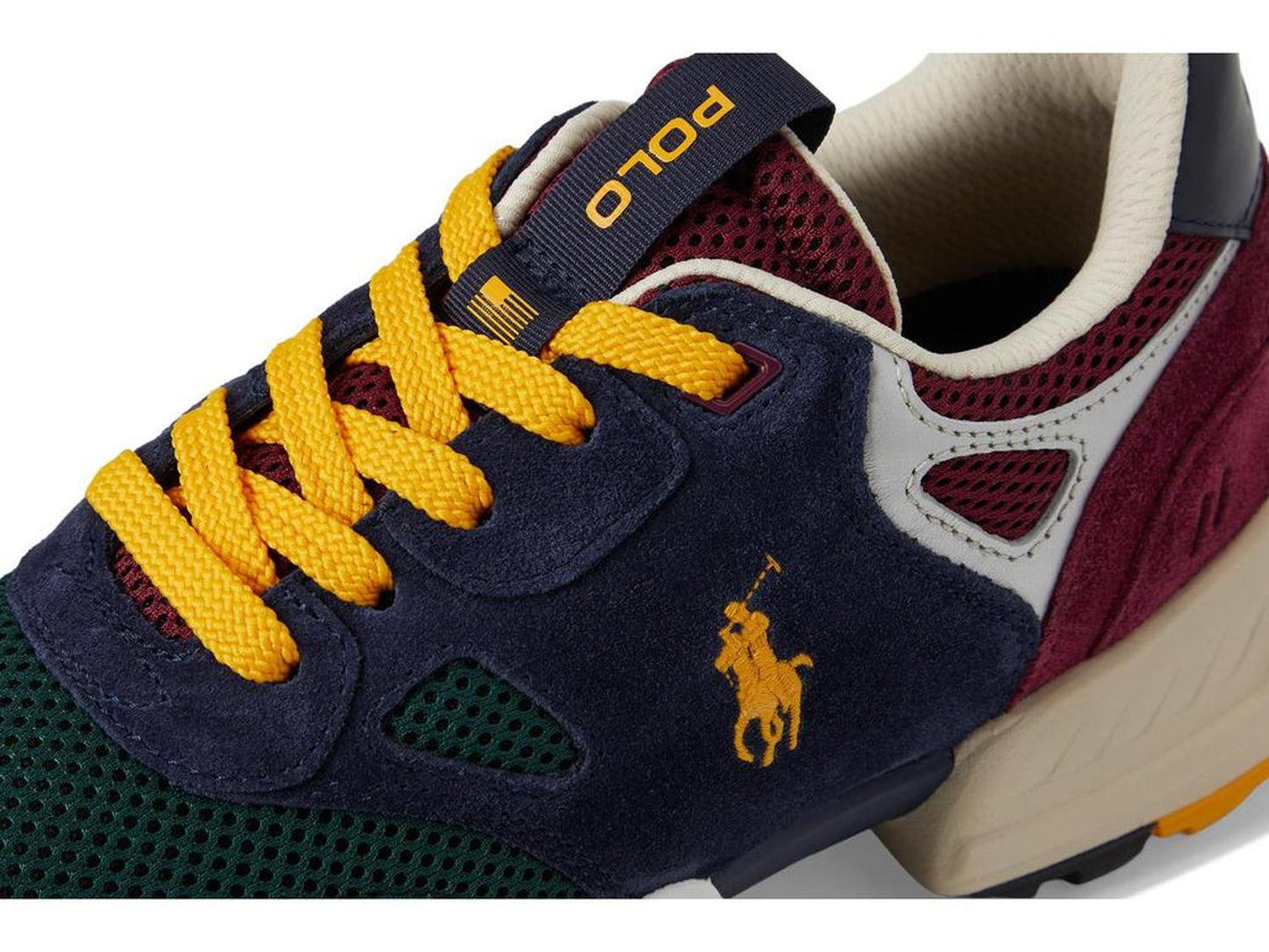 Suede Mesh-Polo Jgr Pp-Sneakers-Low Top Lace