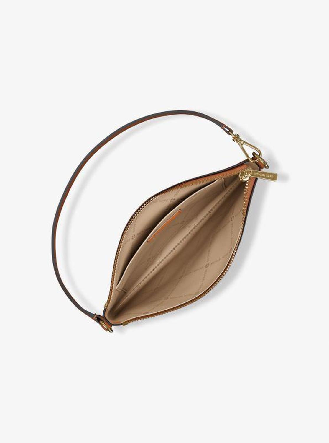 Jet Set Small Pebbled Leather Convertible Wristlet