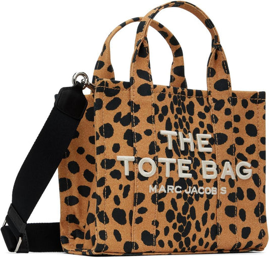 Brown 'The Cheetah Canvas Small' Tote
