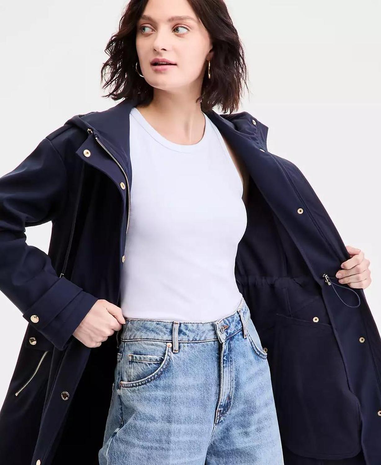 Women's Hooded Anorak Softshell Coat, P/XXS-XX