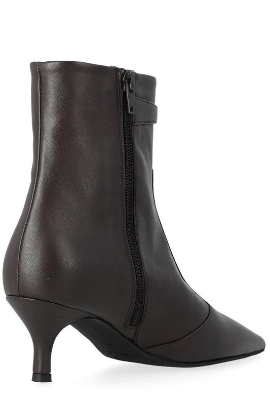 Furla Pointed Toe Heeled Ankle Boots