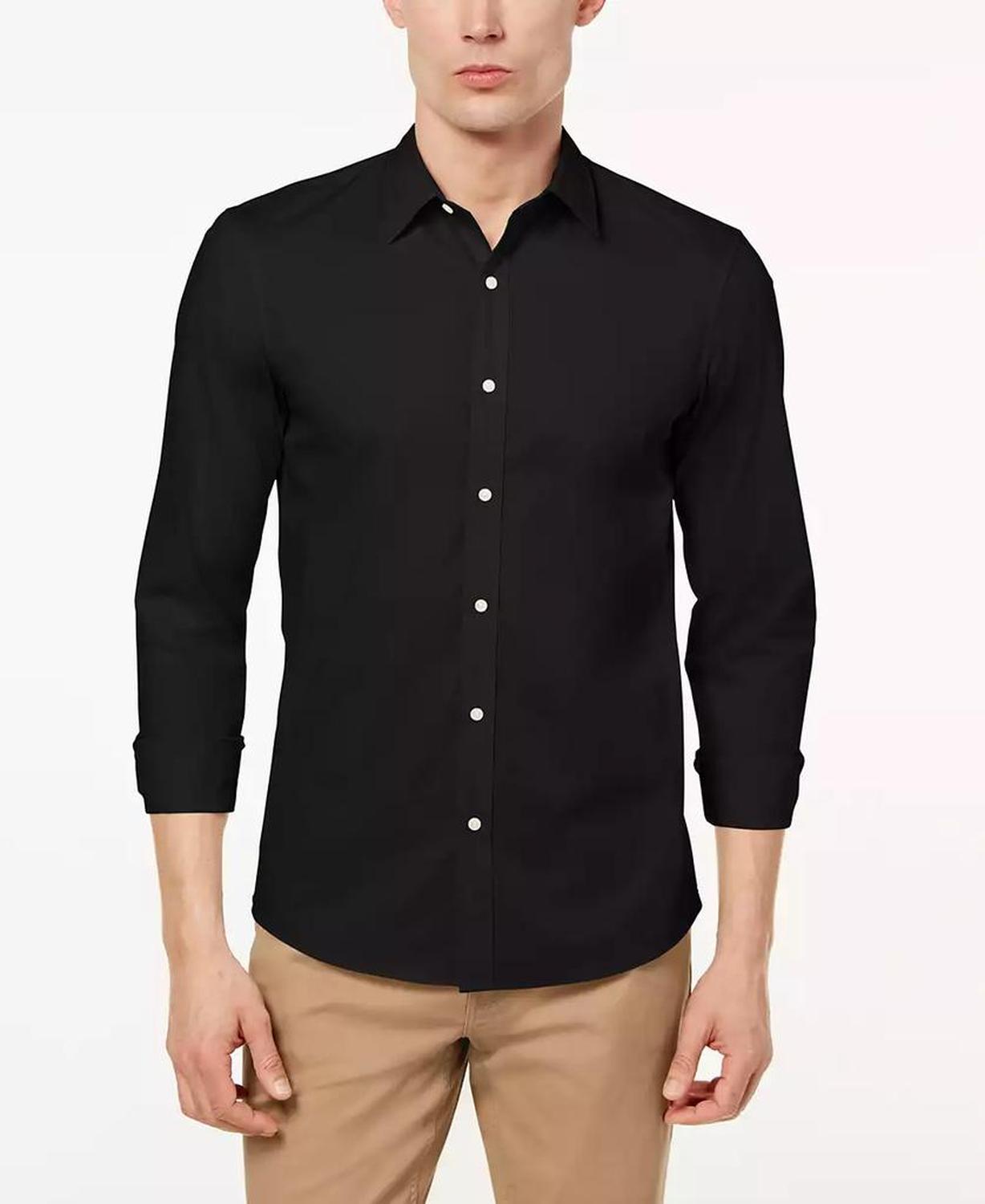 Men's Stretch Button-Front Shirt