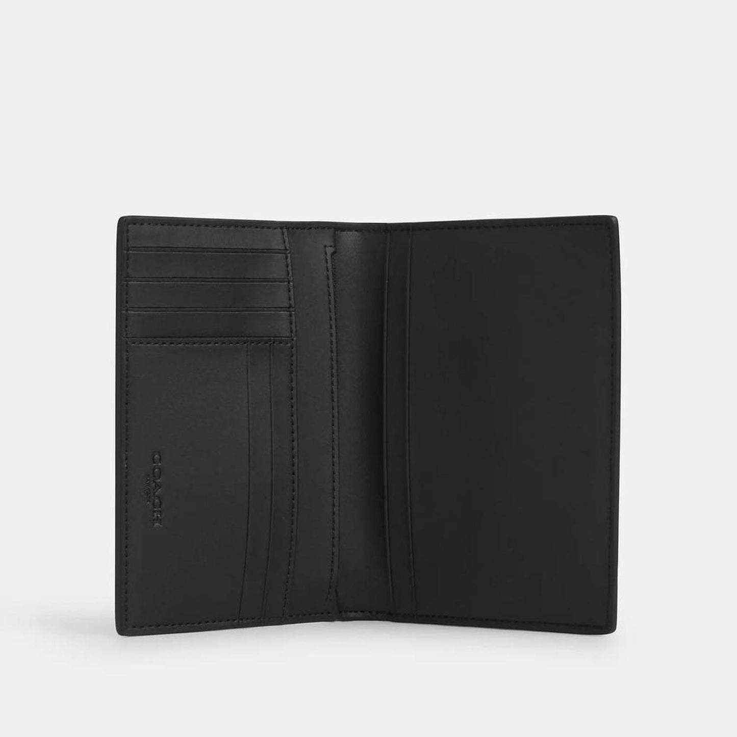 Passport Card Case In Signature Canvas With Patches