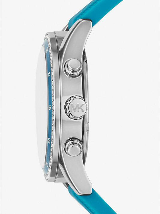Oversized Hadyn Pavé Silver-Tone Watch