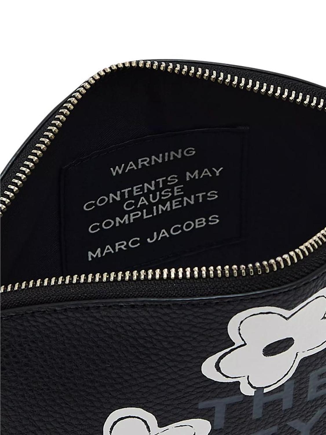 The Daisy Floral Leather Cosmetic Bag