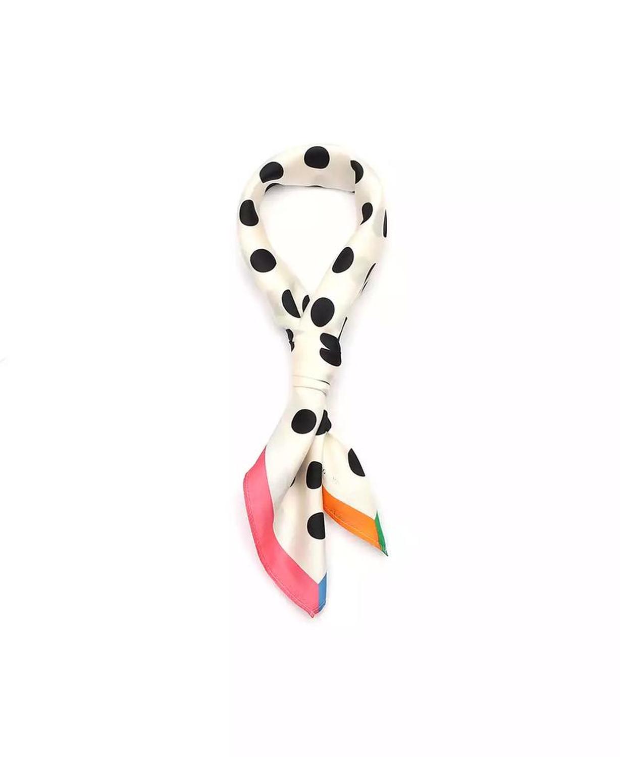 Women's Breezy Dot Silk Bandana Scarf