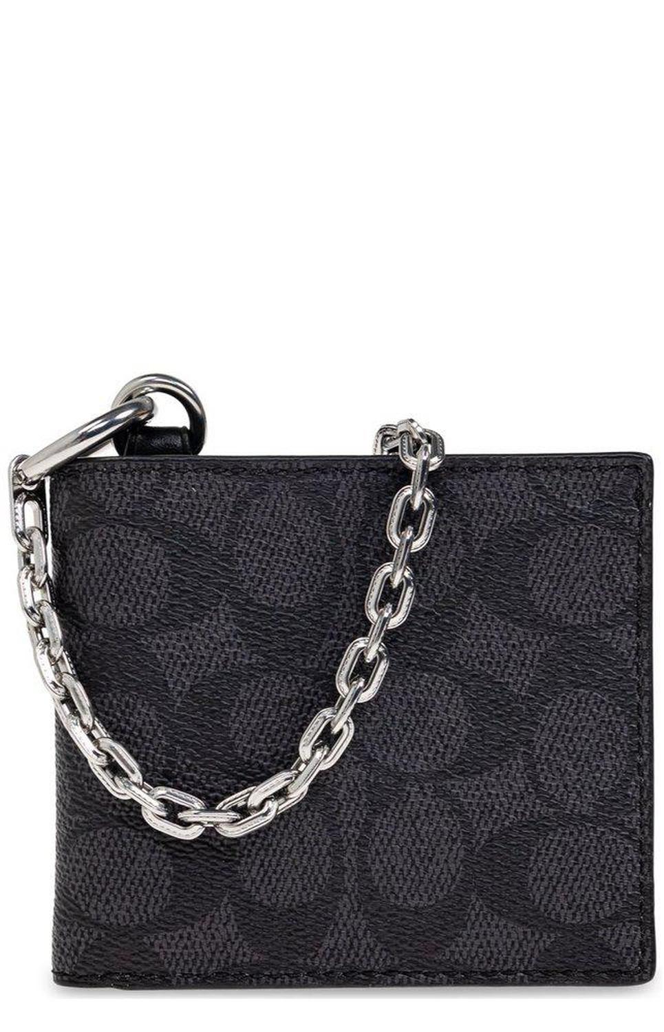 Coach Chain Detailed Billfold Wallet