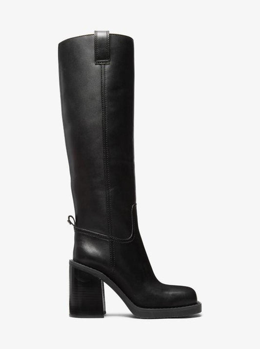 Houston Leather Block Heel Boot