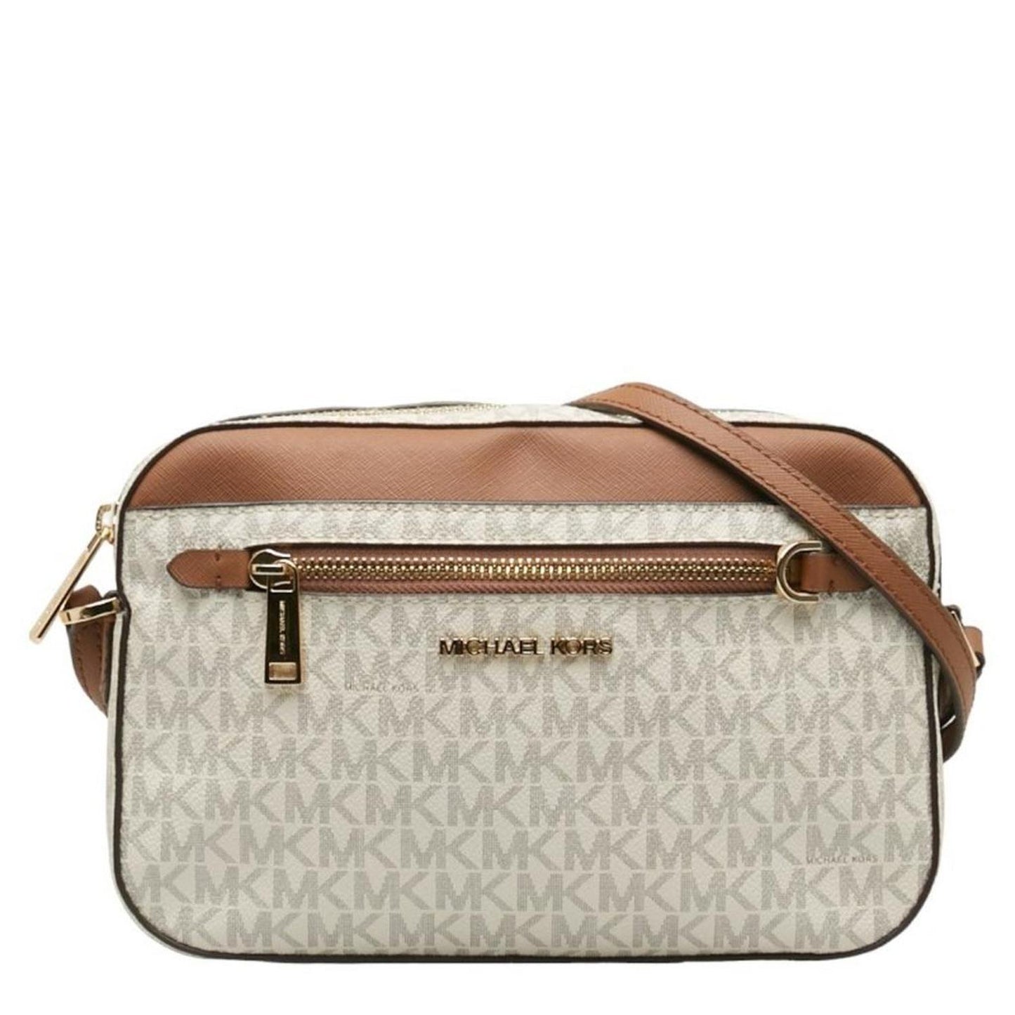 Michael Kors Jet Set Canvas Shoulder Bag (Pre-Owned)