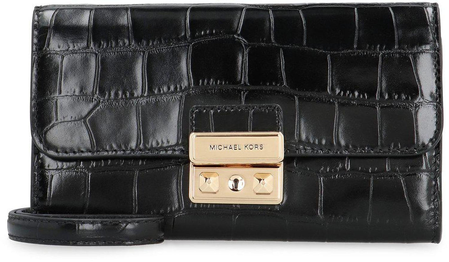 Michael Michael Kors Tribeca Small Embossed Convertible Crossbody Bag