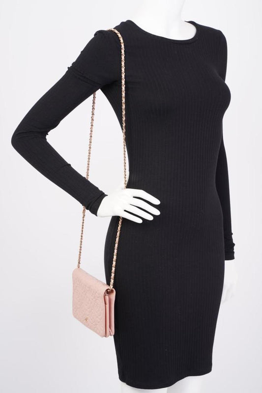 Chanel Camellia Wallet On Chain Leather