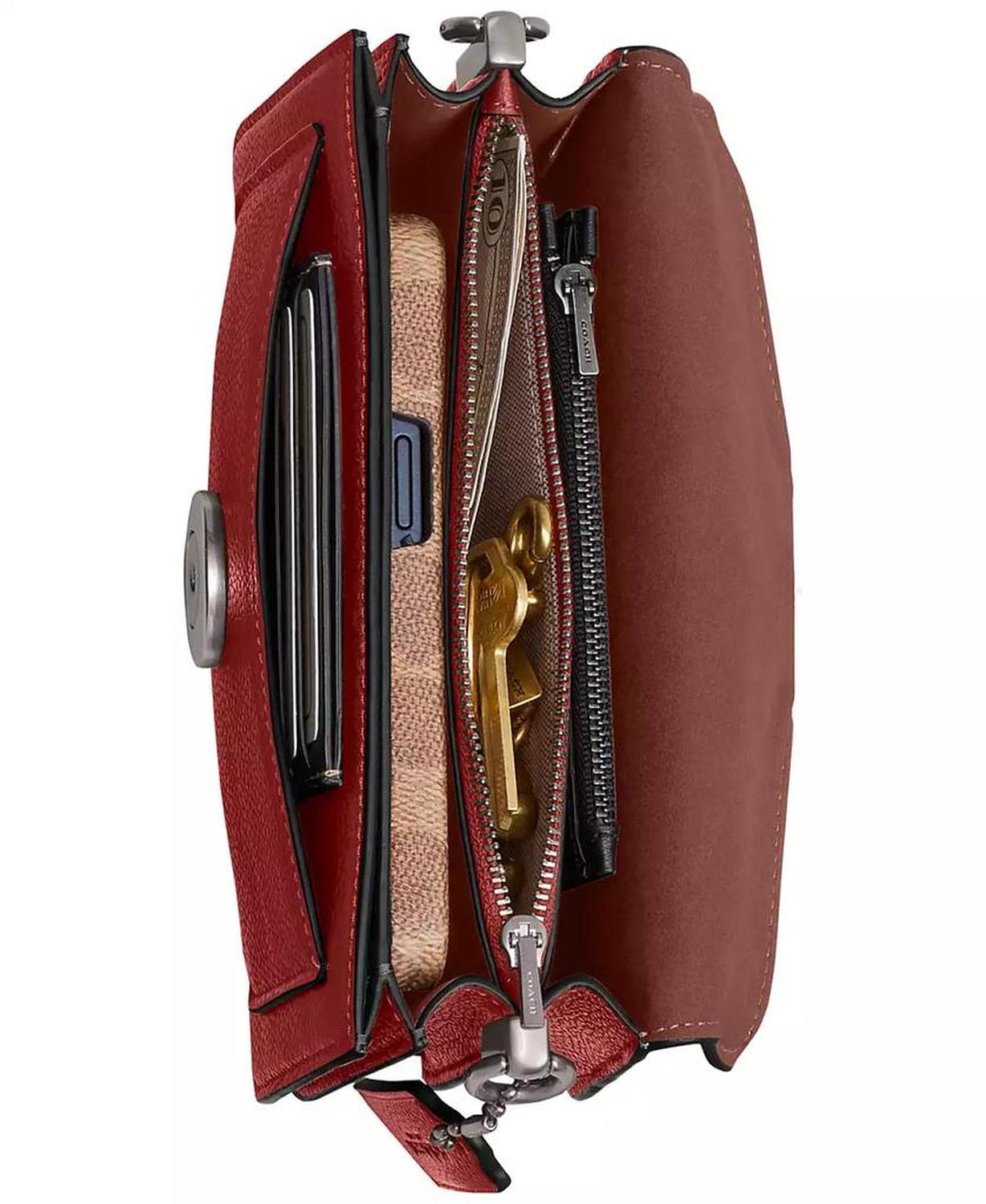 Polished Pebble Leather Mini Tabby Shoulder Bag 20