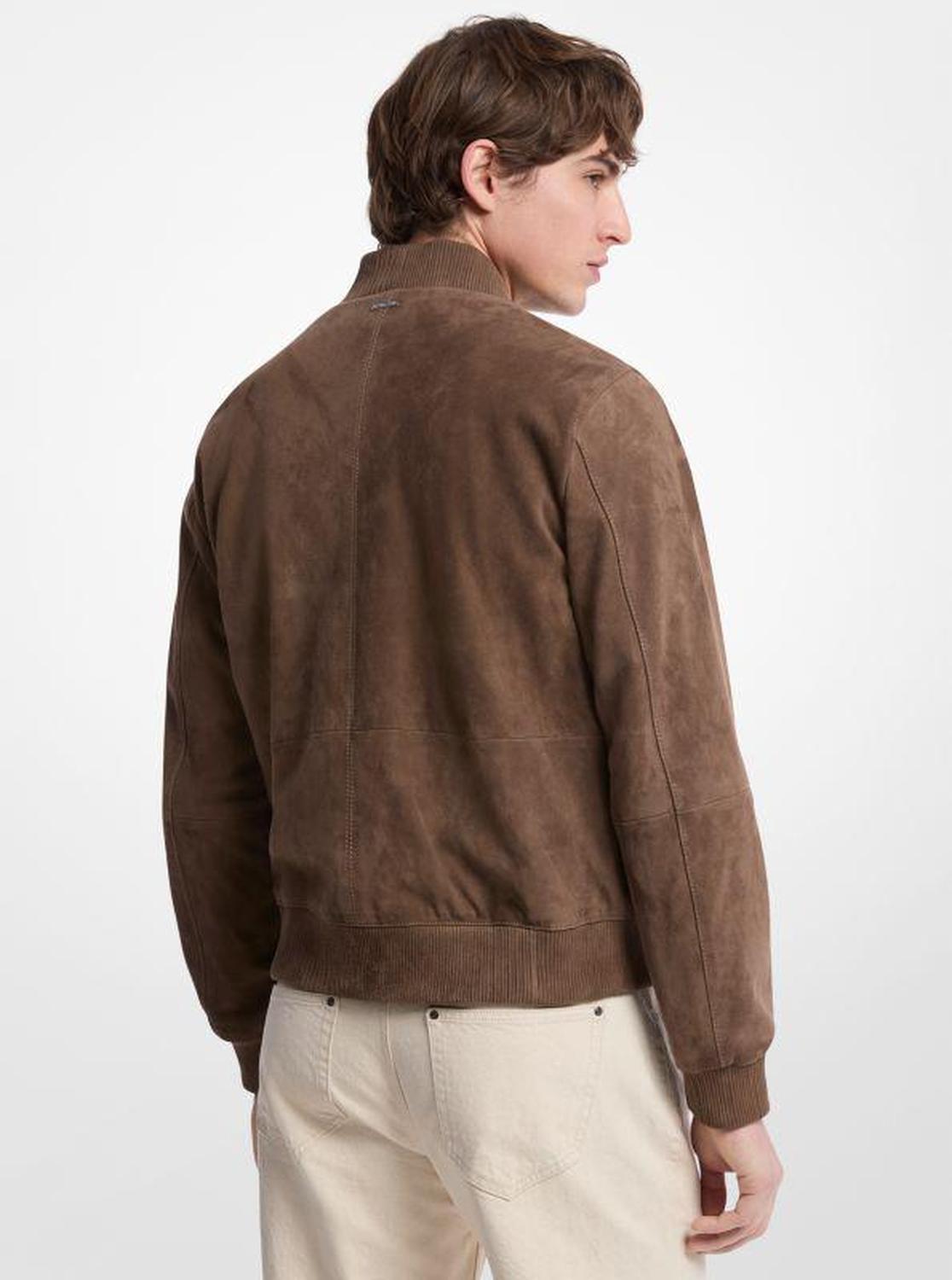 Suede Bomber Jacket