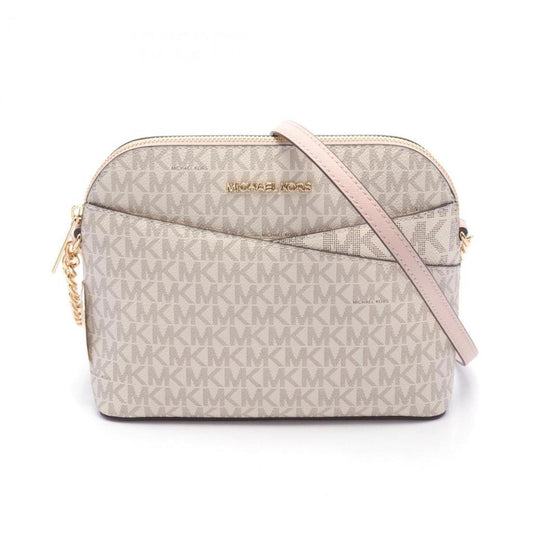 pink  Coated Canvas Leather Shoulder Bag Weekend Bag (Pre-Owned)