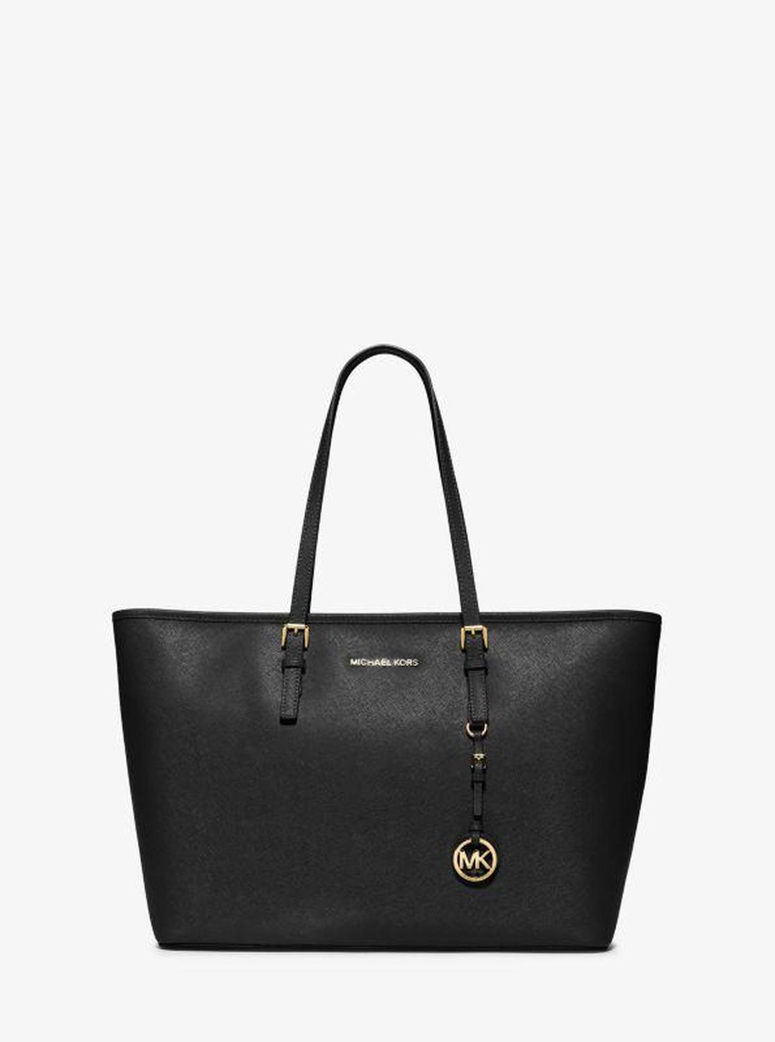 Jet Set Medium Saffiano Leather Top-Zip Tote Bag