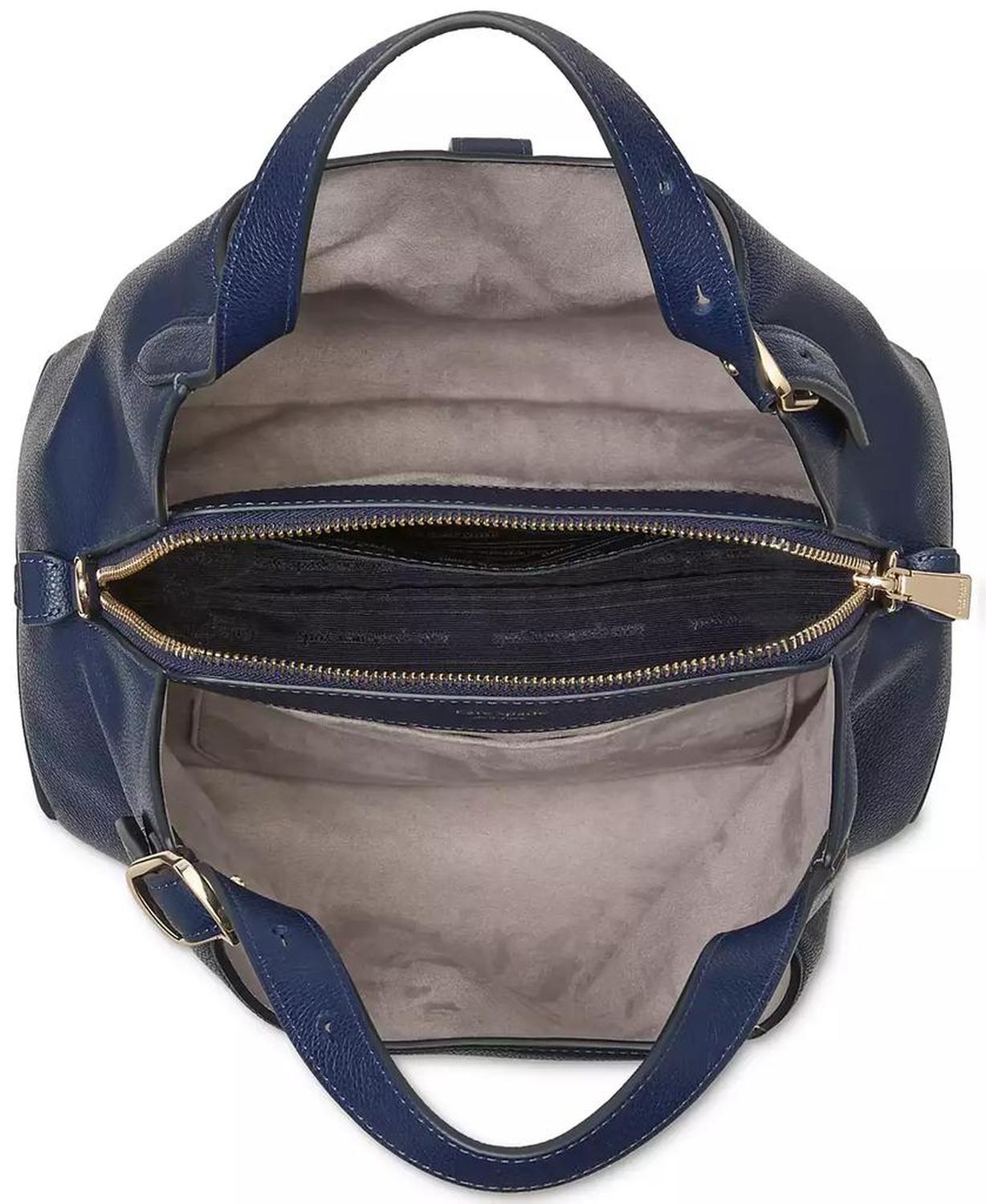 Deco Pebbled Leather Tote Bag