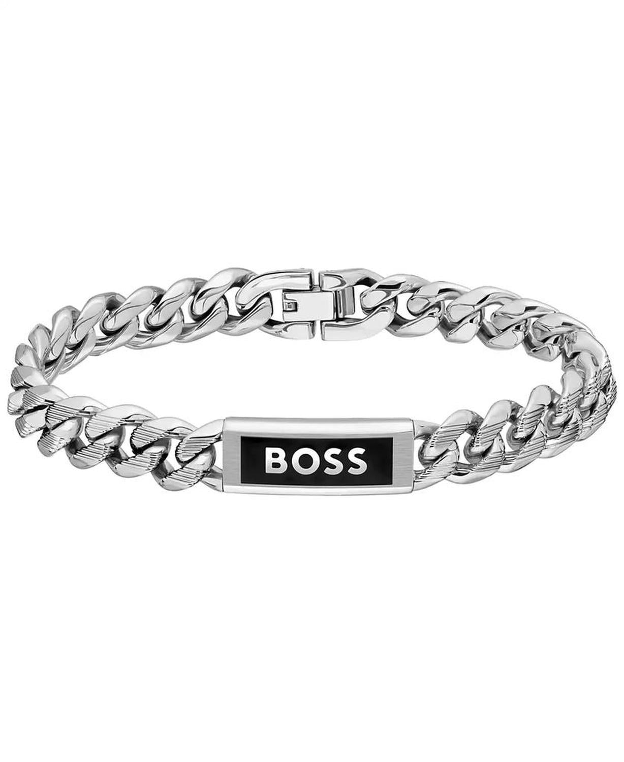 Men's Kassy Emblem Stainless Steel Chain Bracelet