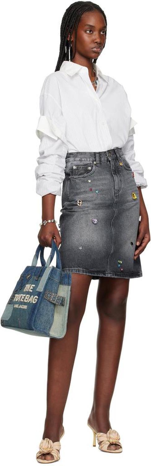 Blue 'The Deconstructed Denim' Medium Tote