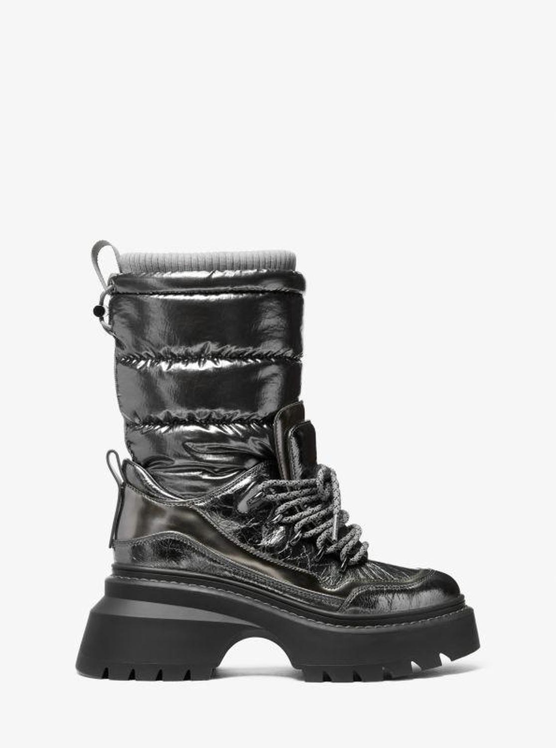 Shiloh Metallic Mixed-Media Boot