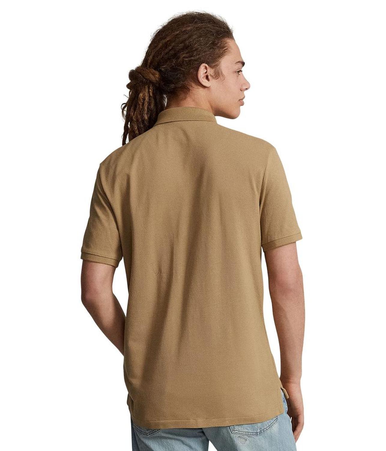 Custom Slim Fit Mesh Polo Shirt