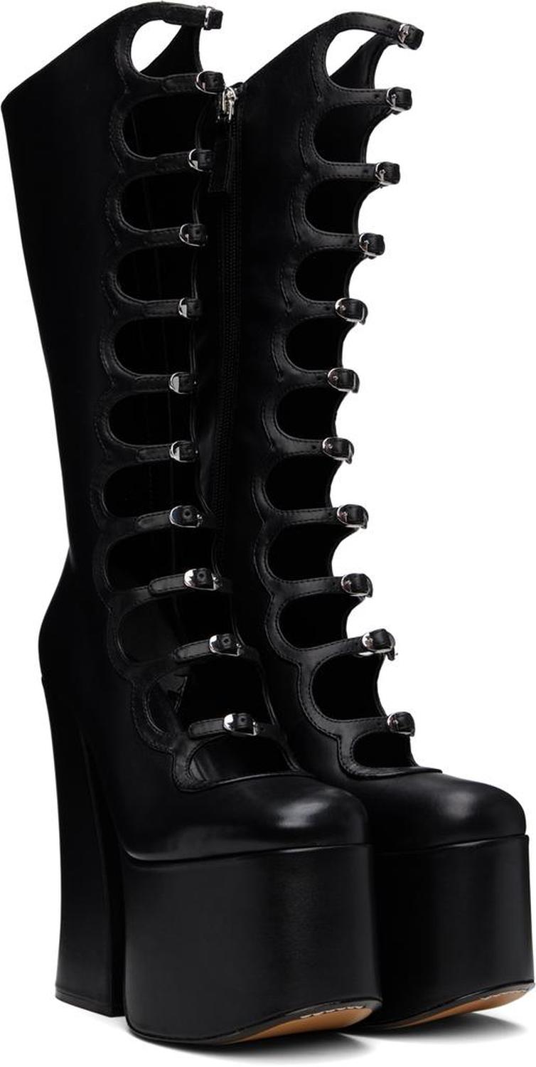 Black 'The Kiki' Knee-High Boots