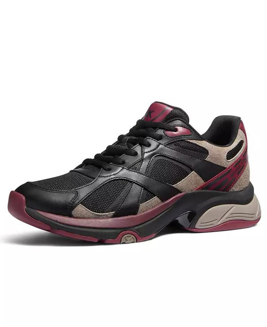 Men's Leo Suede Mixed-Media Trainers