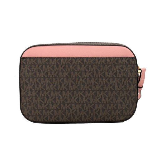 Michael Kors Jet Set Large East West Primrose PVC Zip Chain Crossbody Women's Bag