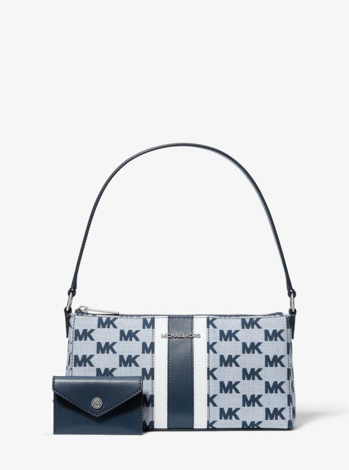 Vincent Medium Logo Jacquard Pochette with Card Case