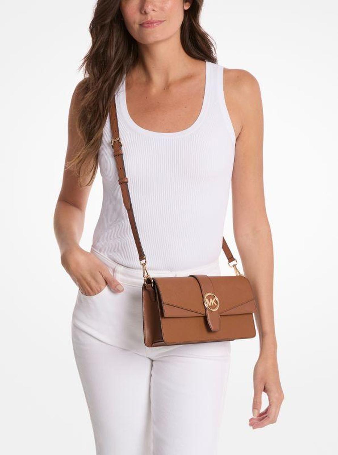 Greenwich Medium Saffiano Leather Shoulder Bag