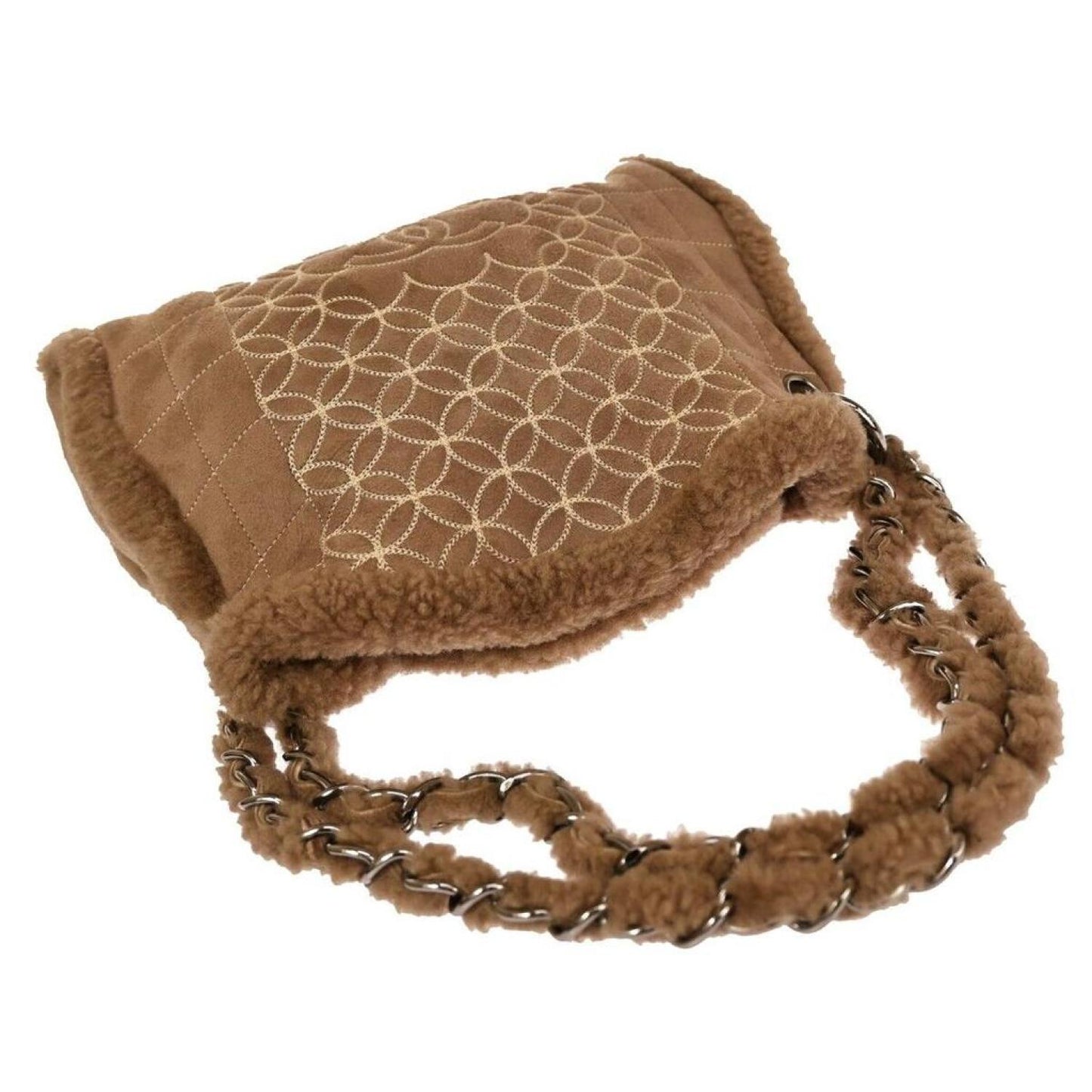 Chanel Cabas Suede Handbag (Pre-Owned)