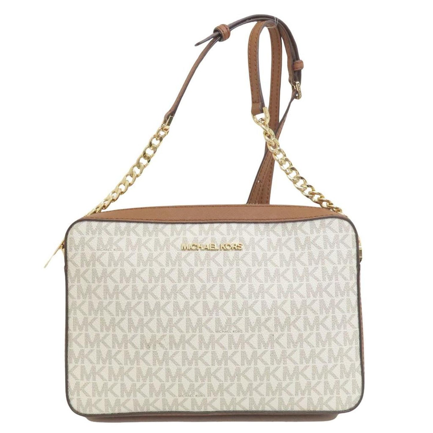 Michael Kors Jet Set Canvas Shoulder Bag (Pre-Owned)