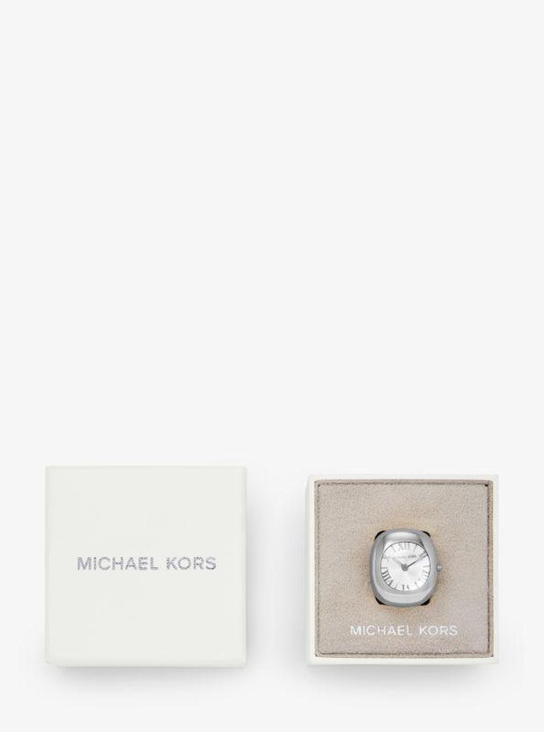 Rylee Silver-Tone Ring Watch