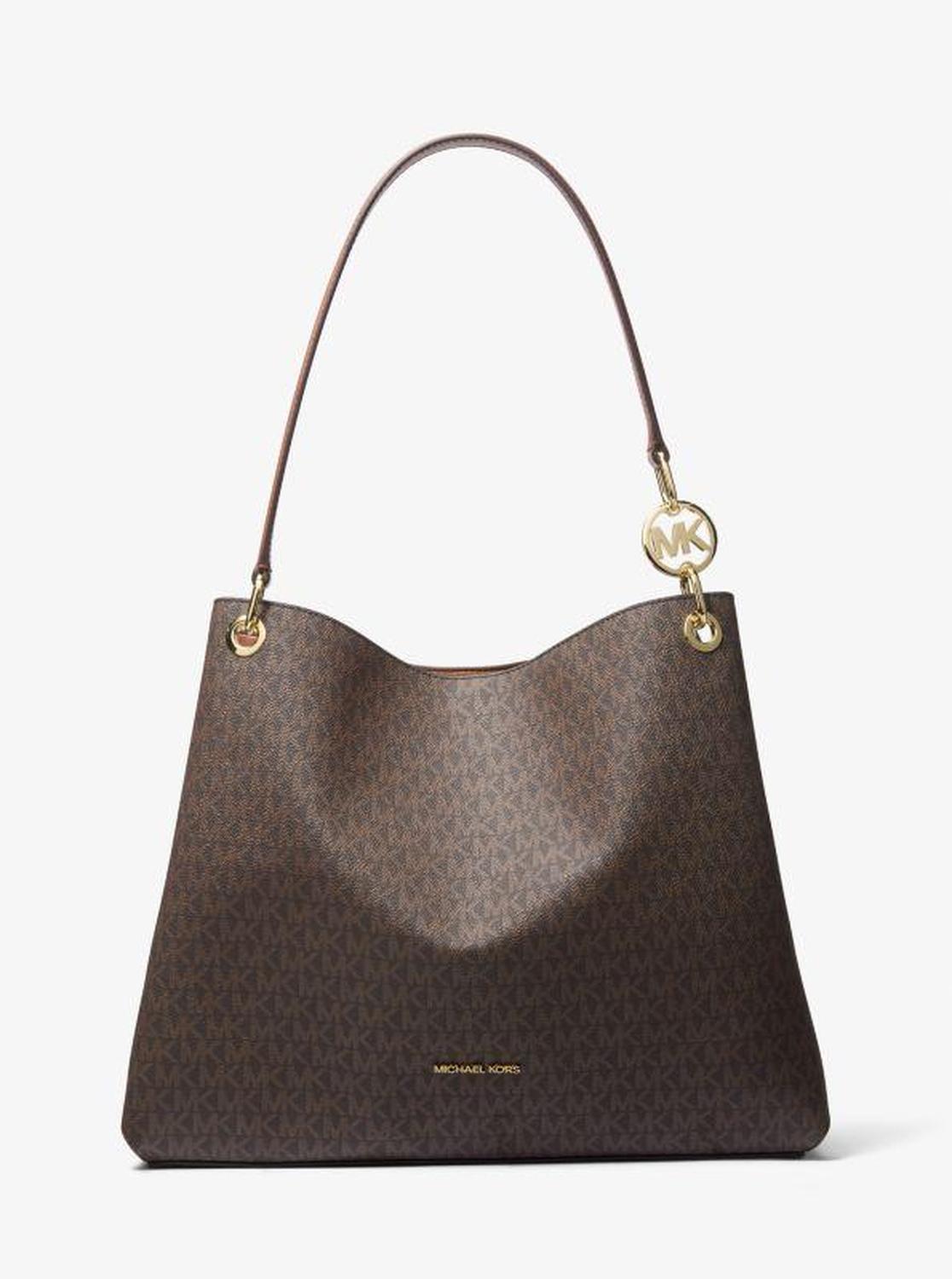 Christina Large Signature Logo Shoulder Bag