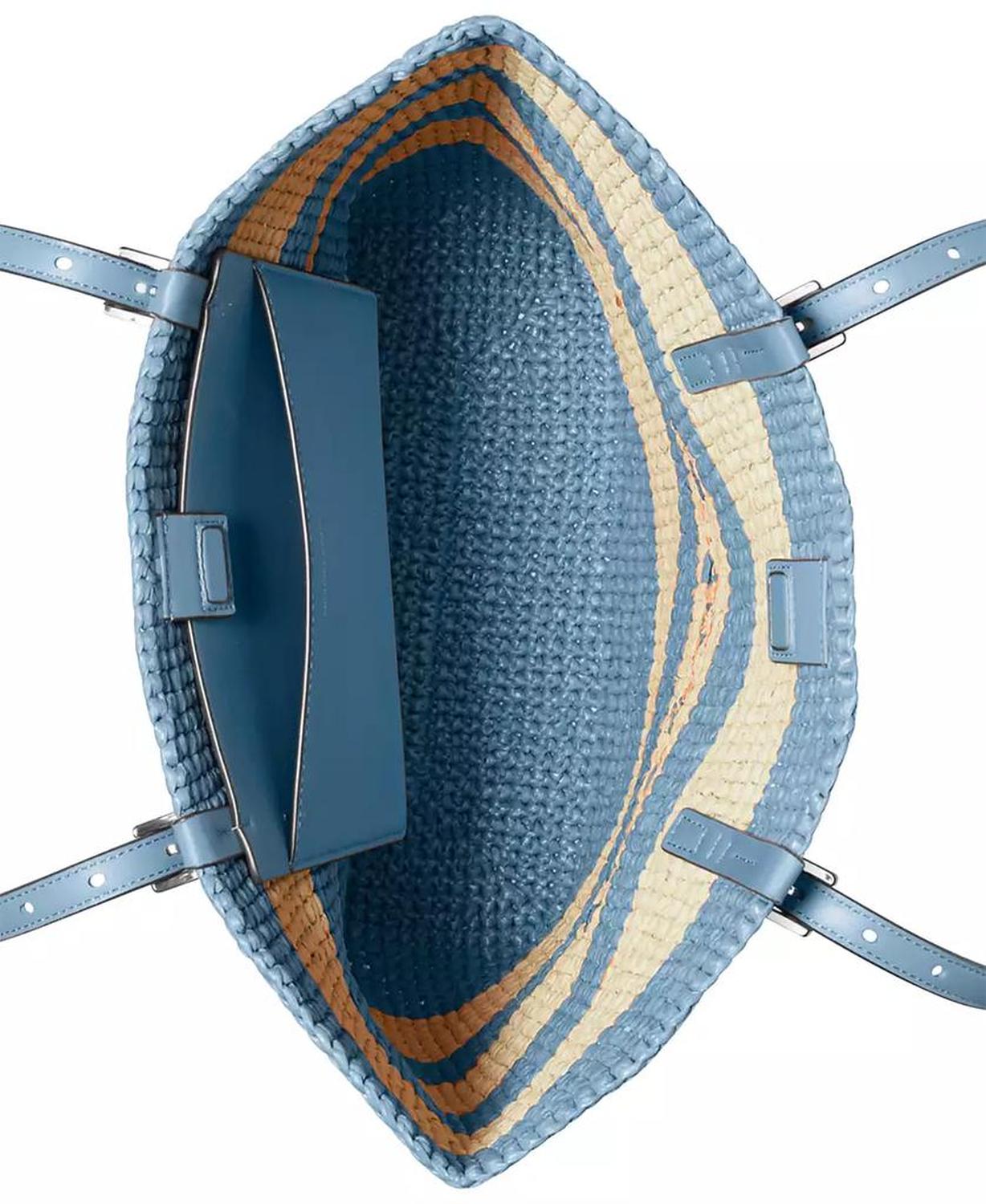 Quinn Large North South Woven Tote