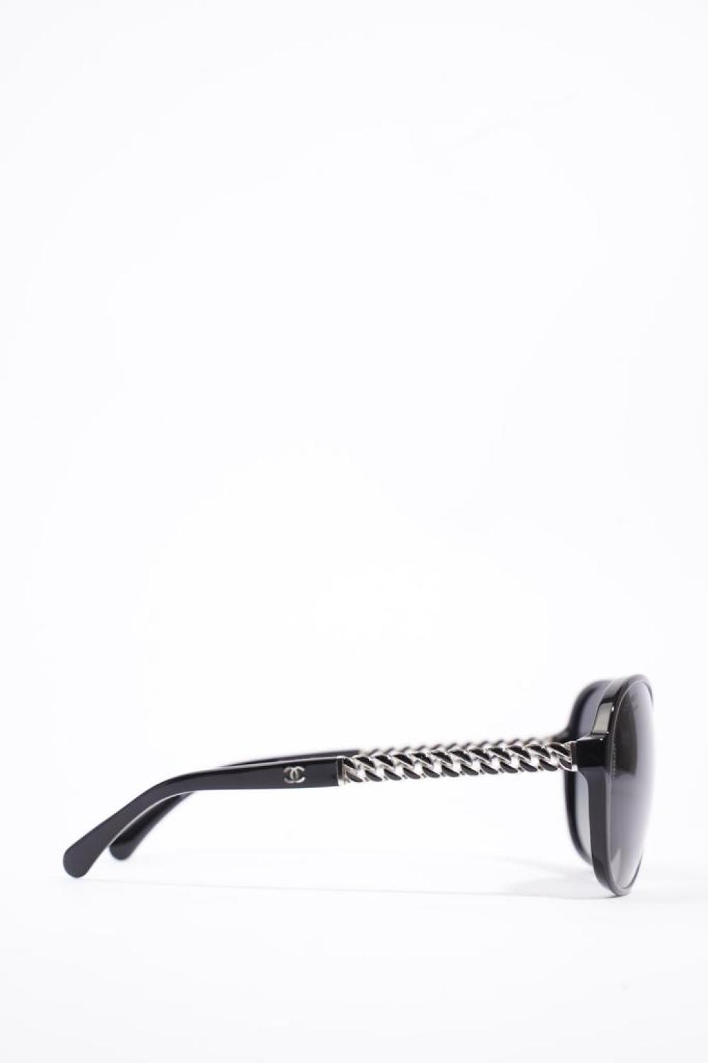 Chanel Chain Detail Polarized Sunglasses Acetate 135Mm