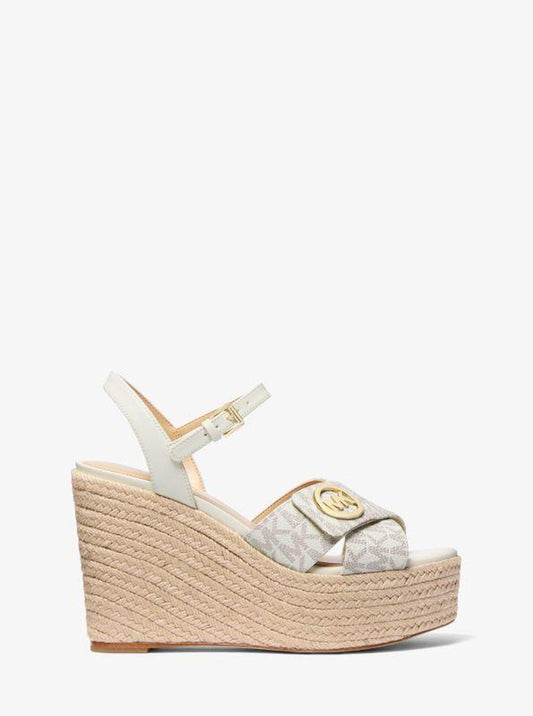 Hannah Signature Logo Wedge Sandal