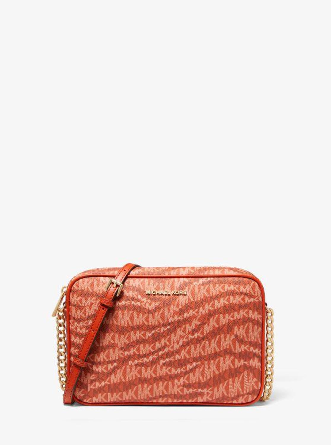 Jet Set Animal Print Logo Crossbody Bag