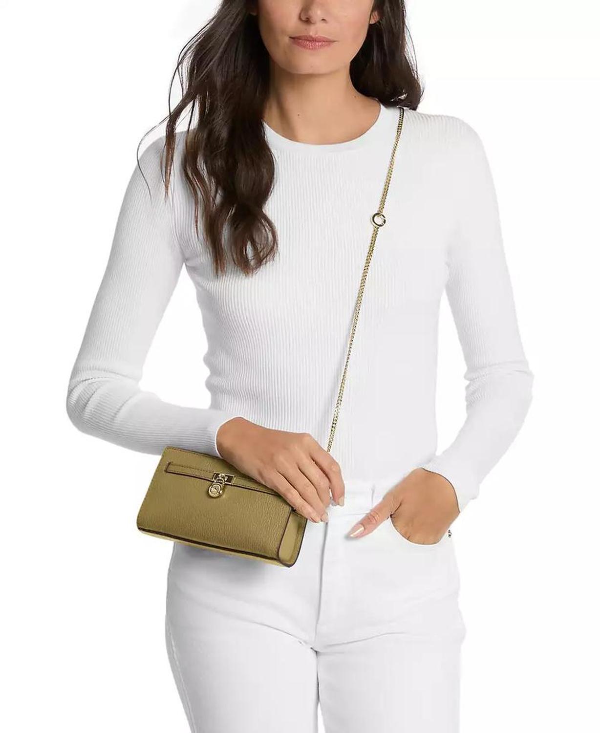 Michael Kors Hamilton Small Leather Convertible Crossbody