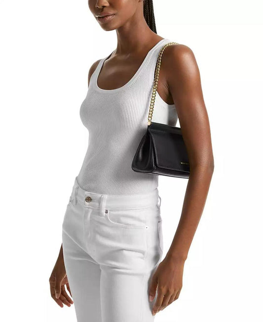 Carmine Small Leather East West Clutch