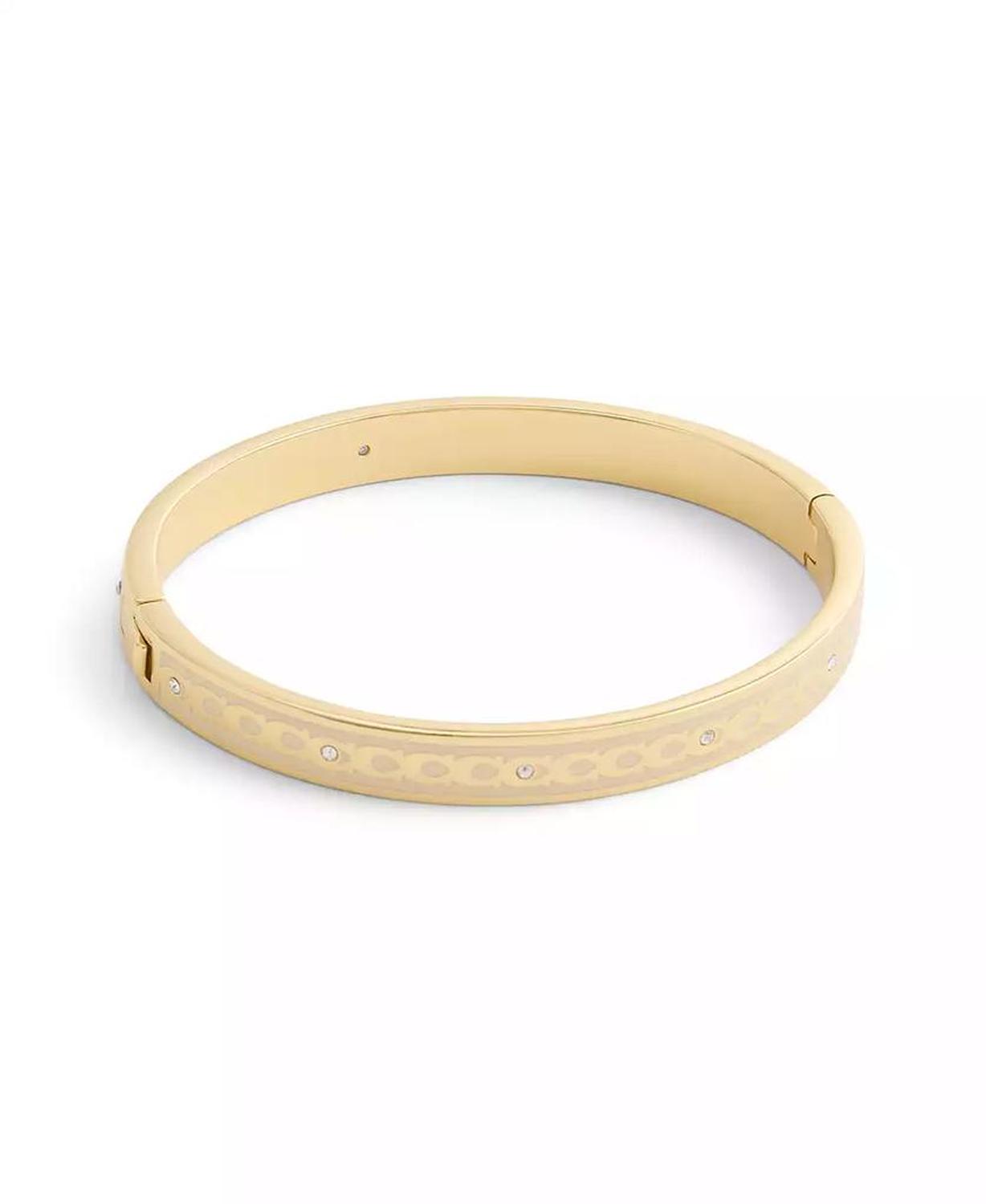 Signature Faux Stone C Enamel Bangle Bracelet