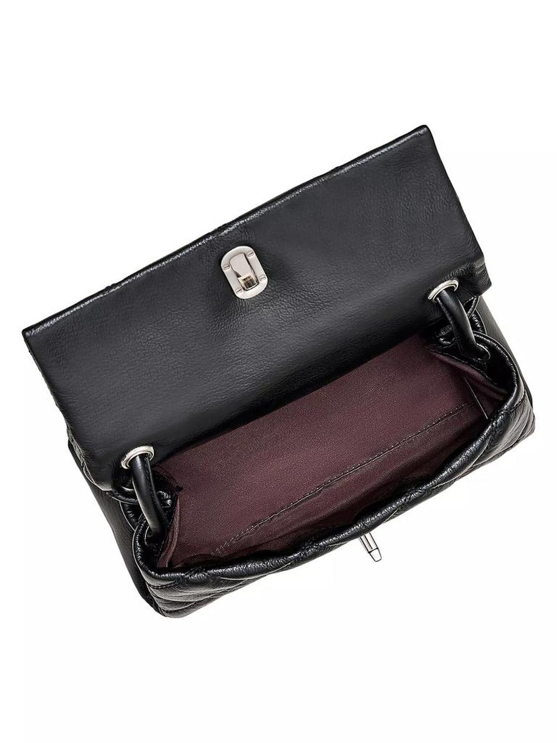 The Mini Dual Leather Shoulder Bag