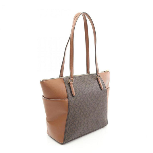 Coated Canvas Leather Tote Bag (Pre-Owned)