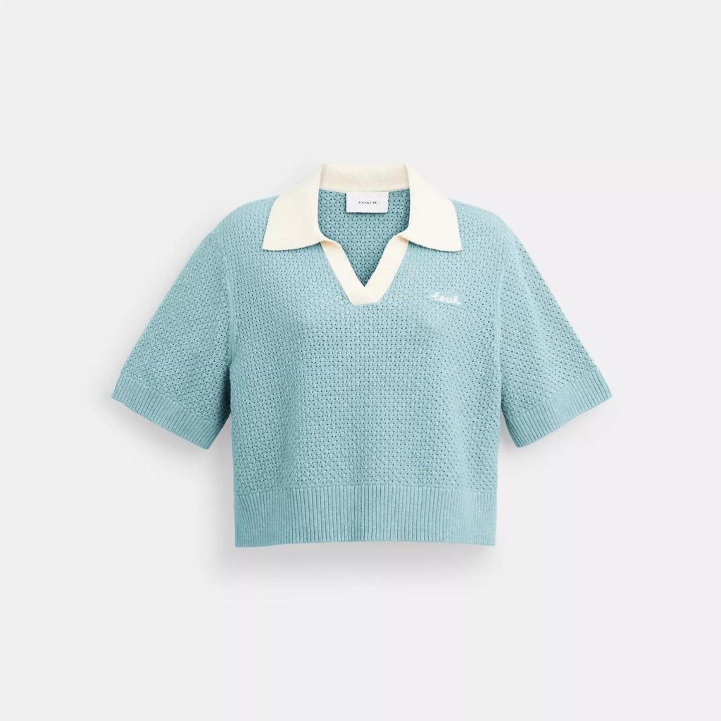 Coach Outlet Cropped Knit Polo