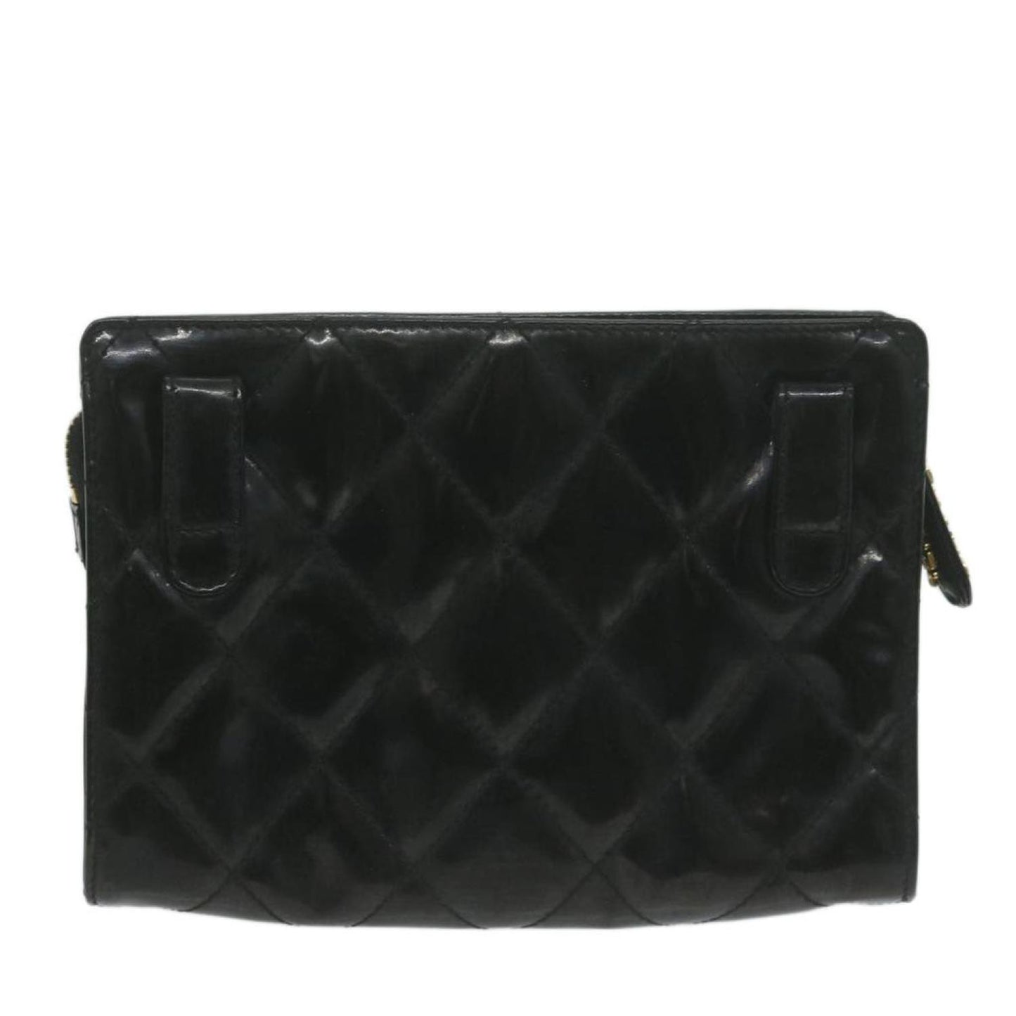 Chanel Patent Leather Clutch Bag (Pre-Owned)
