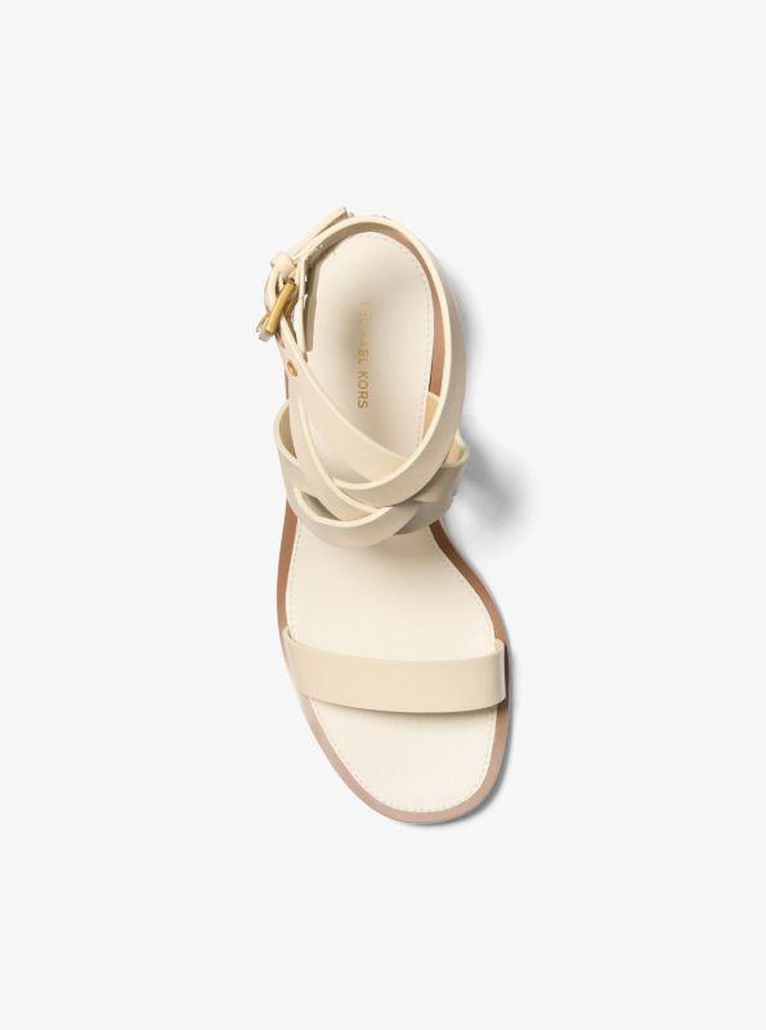 Irene Leather Kitten Heel Sandal
