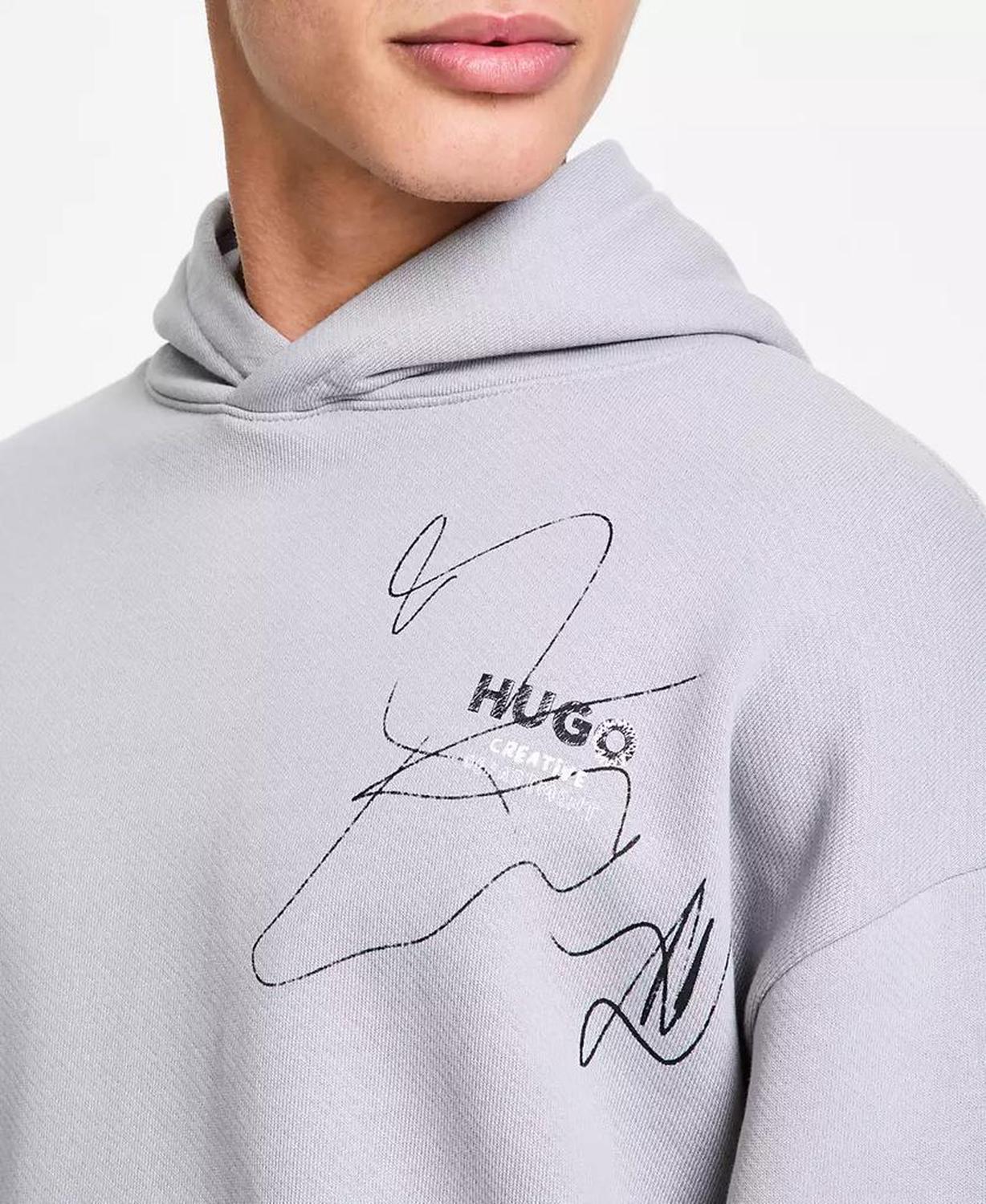 Men's Nedimo Relaxed Fit Long Sleeve Logo Hoodie