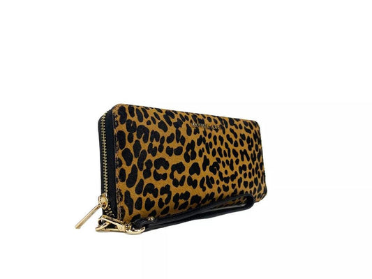Jet Set Animal Print Continental Wristlet Women's Wallet